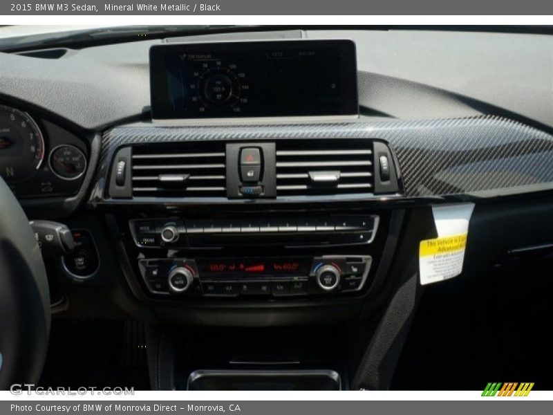Mineral White Metallic / Black 2015 BMW M3 Sedan