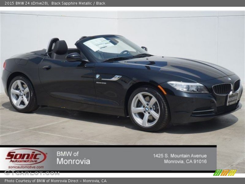 Black Sapphire Metallic / Black 2015 BMW Z4 sDrive28i