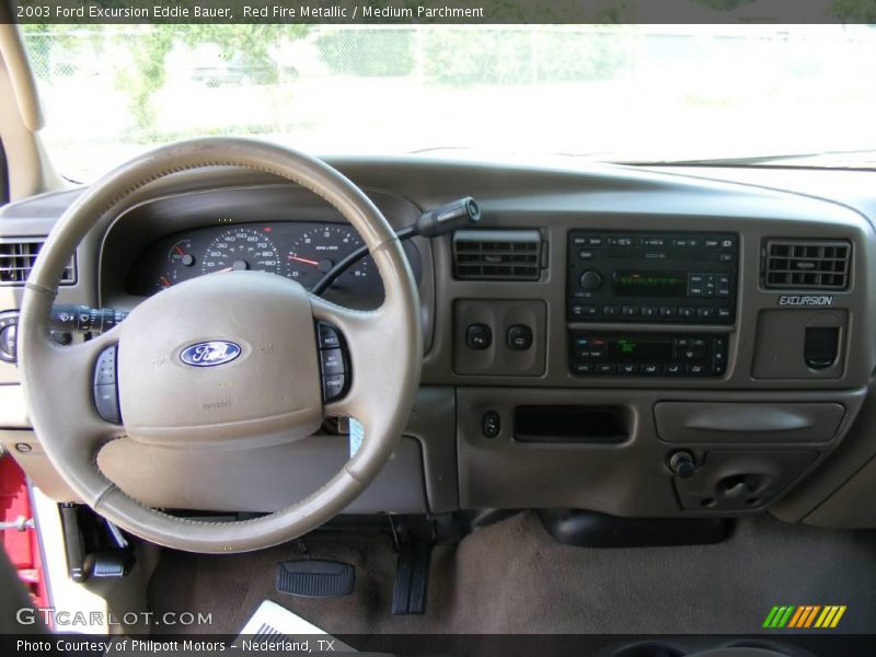 Red Fire Metallic / Medium Parchment 2003 Ford Excursion Eddie Bauer