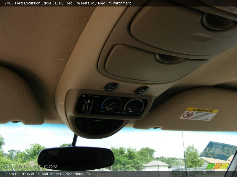 Red Fire Metallic / Medium Parchment 2003 Ford Excursion Eddie Bauer