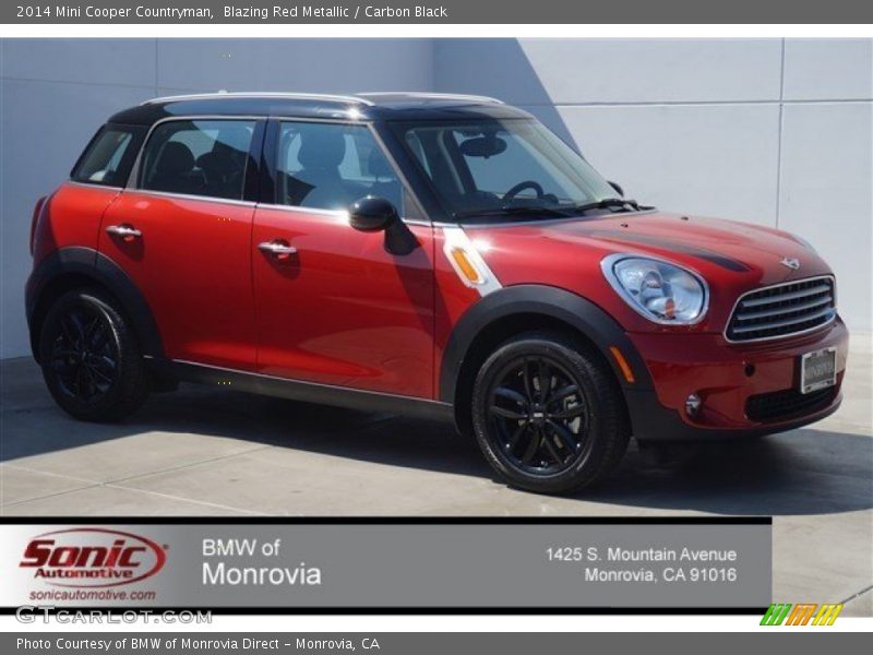 Blazing Red Metallic / Carbon Black 2014 Mini Cooper Countryman