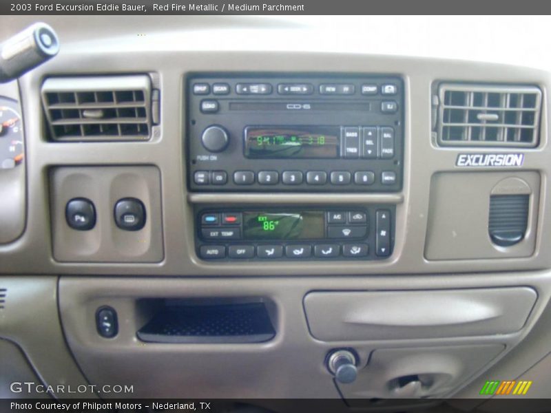 Red Fire Metallic / Medium Parchment 2003 Ford Excursion Eddie Bauer