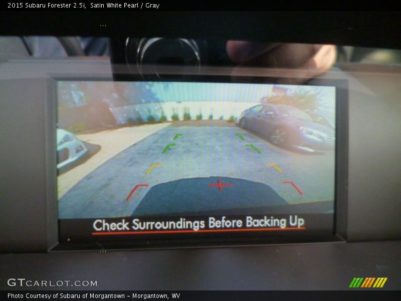 Satin White Pearl / Gray 2015 Subaru Forester 2.5i