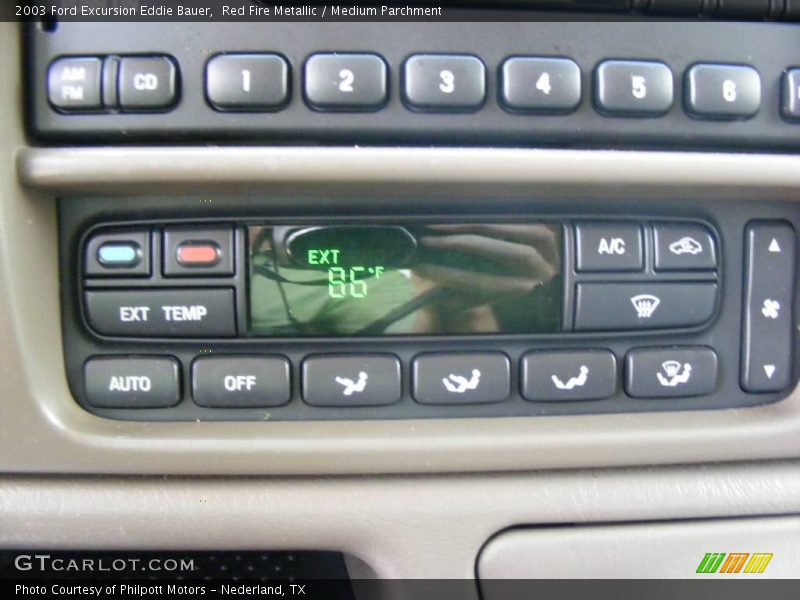 Red Fire Metallic / Medium Parchment 2003 Ford Excursion Eddie Bauer