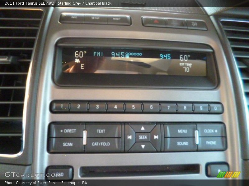Sterling Grey / Charcoal Black 2011 Ford Taurus SEL AWD