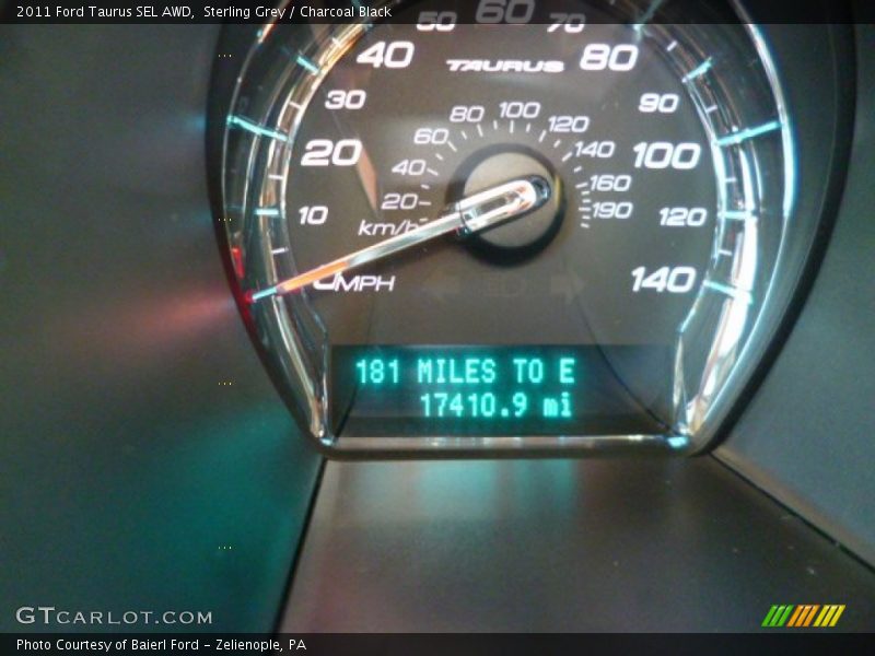 Sterling Grey / Charcoal Black 2011 Ford Taurus SEL AWD