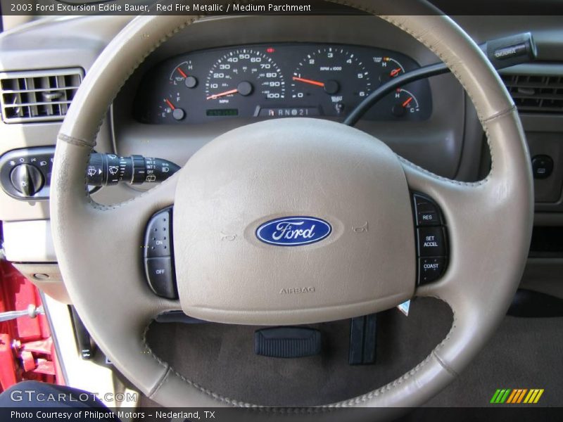 Red Fire Metallic / Medium Parchment 2003 Ford Excursion Eddie Bauer