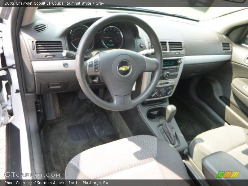 Summit White / Gray 2009 Chevrolet Cobalt LT Coupe