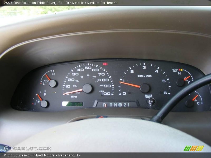 Red Fire Metallic / Medium Parchment 2003 Ford Excursion Eddie Bauer