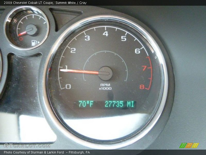 Summit White / Gray 2009 Chevrolet Cobalt LT Coupe