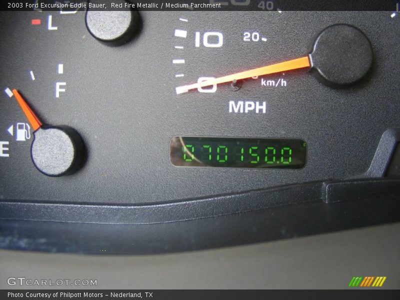 Red Fire Metallic / Medium Parchment 2003 Ford Excursion Eddie Bauer