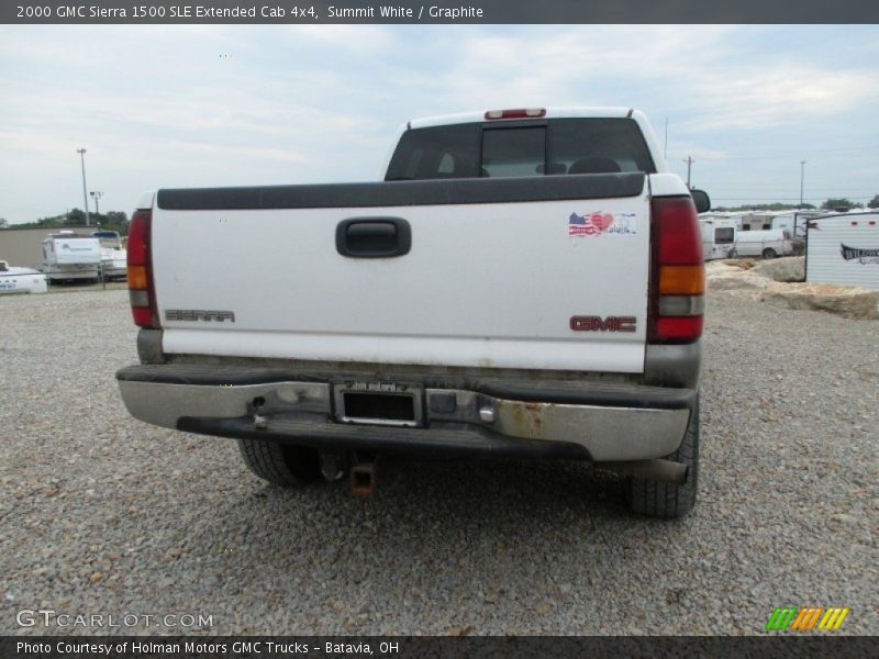 Summit White / Graphite 2000 GMC Sierra 1500 SLE Extended Cab 4x4