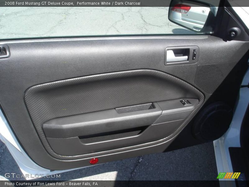 Performance White / Dark Charcoal 2008 Ford Mustang GT Deluxe Coupe