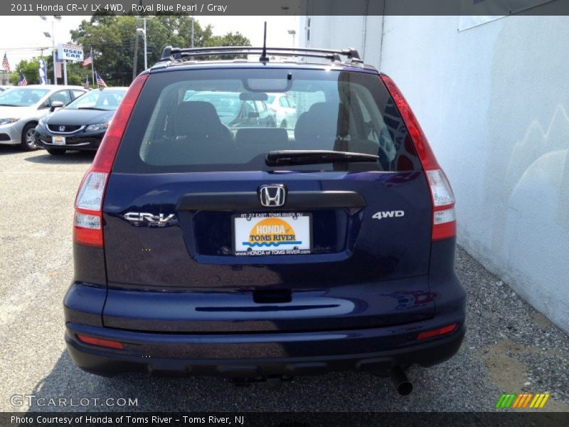 Royal Blue Pearl / Gray 2011 Honda CR-V LX 4WD