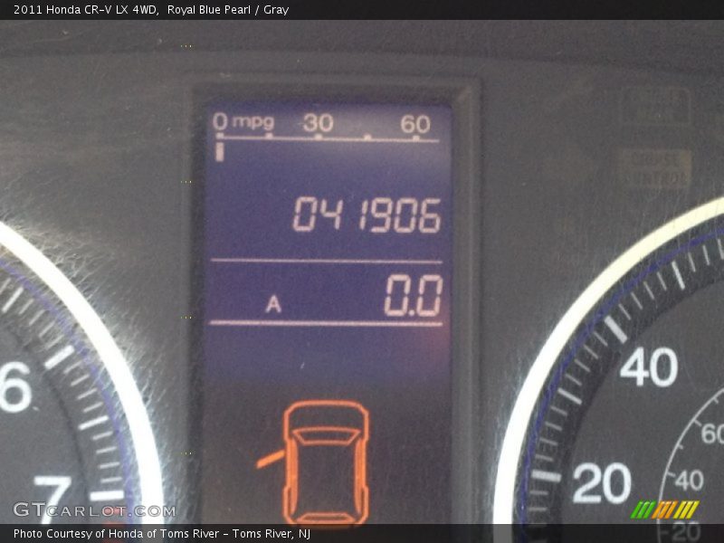 Royal Blue Pearl / Gray 2011 Honda CR-V LX 4WD