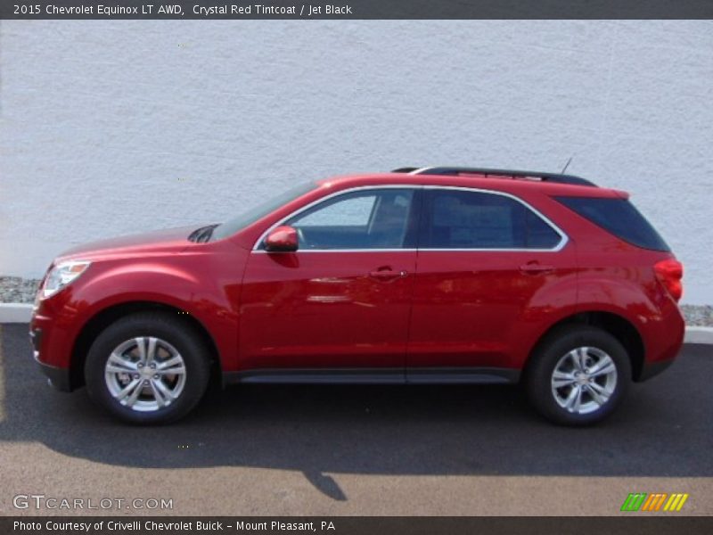 Crystal Red Tintcoat / Jet Black 2015 Chevrolet Equinox LT AWD