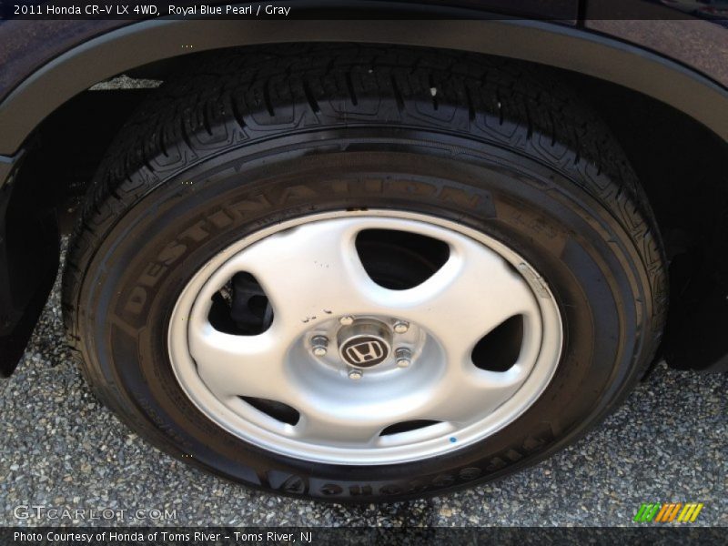 Royal Blue Pearl / Gray 2011 Honda CR-V LX 4WD