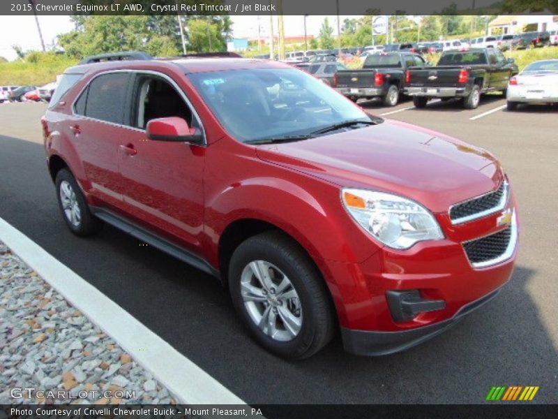 Crystal Red Tintcoat / Jet Black 2015 Chevrolet Equinox LT AWD