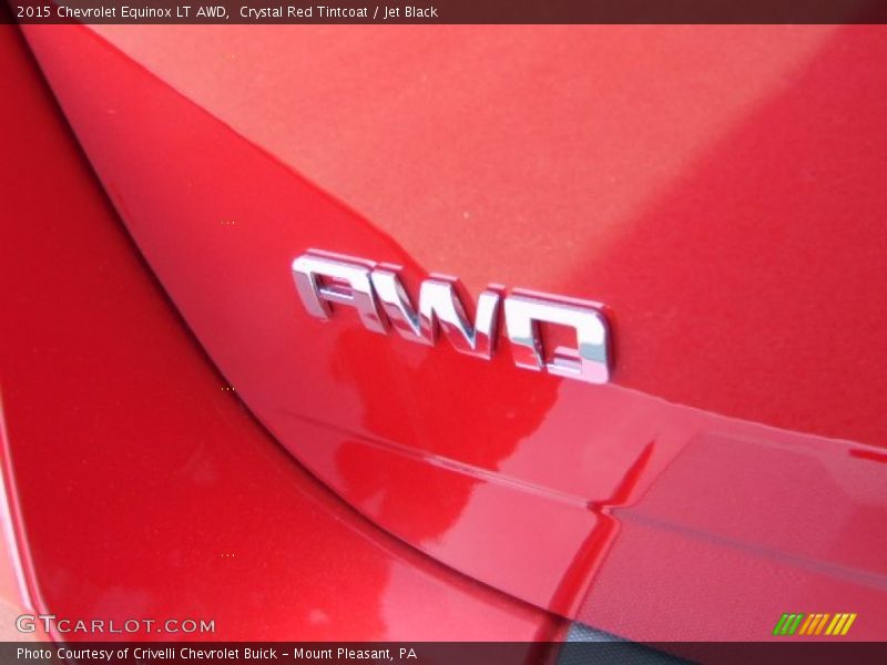 Crystal Red Tintcoat / Jet Black 2015 Chevrolet Equinox LT AWD