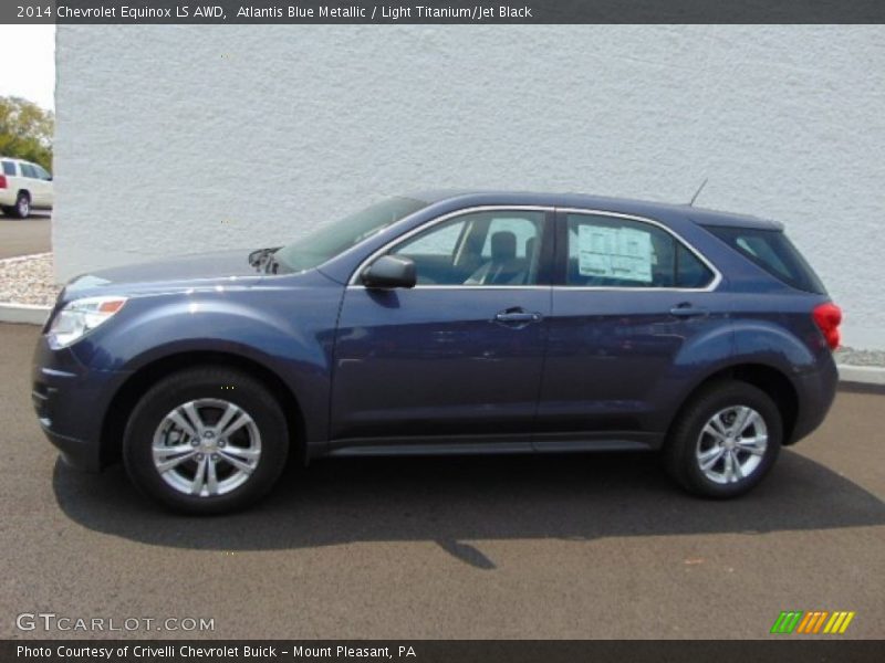 Atlantis Blue Metallic / Light Titanium/Jet Black 2014 Chevrolet Equinox LS AWD