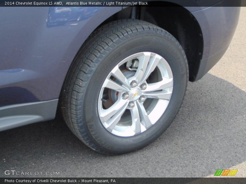 Atlantis Blue Metallic / Light Titanium/Jet Black 2014 Chevrolet Equinox LS AWD