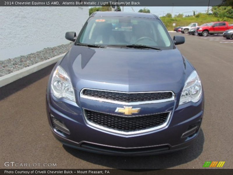 Atlantis Blue Metallic / Light Titanium/Jet Black 2014 Chevrolet Equinox LS AWD