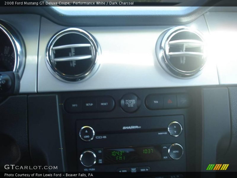 Performance White / Dark Charcoal 2008 Ford Mustang GT Deluxe Coupe