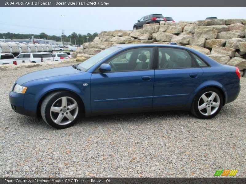 Ocean Blue Pearl Effect / Grey 2004 Audi A4 1.8T Sedan