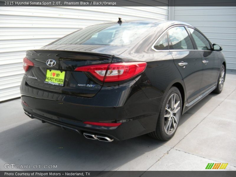 Phantom Black / Black/Orange 2015 Hyundai Sonata Sport 2.0T