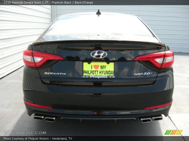 Phantom Black / Black/Orange 2015 Hyundai Sonata Sport 2.0T