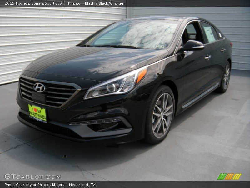 Phantom Black / Black/Orange 2015 Hyundai Sonata Sport 2.0T