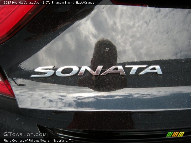 Phantom Black / Black/Orange 2015 Hyundai Sonata Sport 2.0T