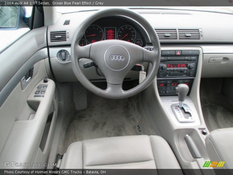 Ocean Blue Pearl Effect / Grey 2004 Audi A4 1.8T Sedan