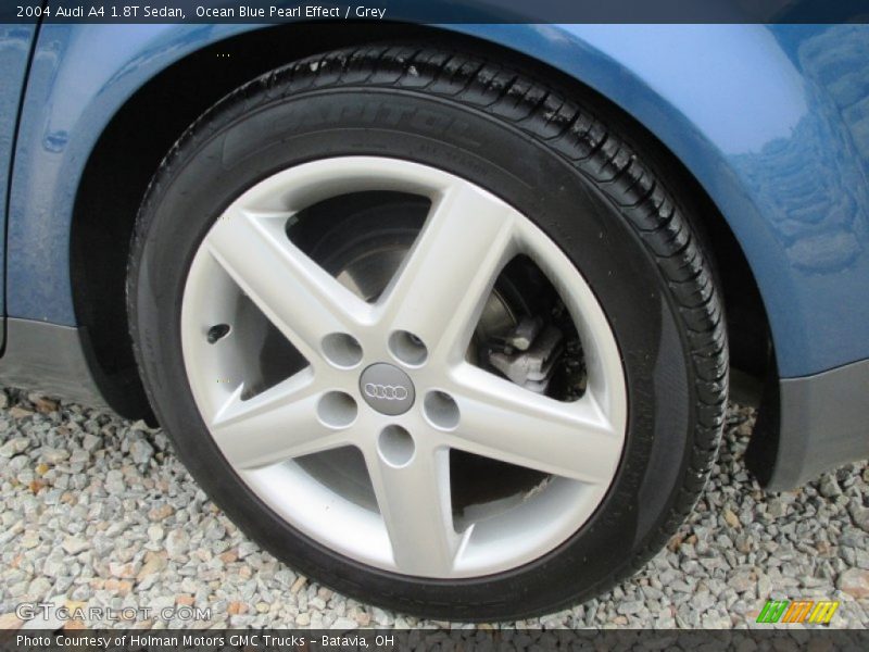 Ocean Blue Pearl Effect / Grey 2004 Audi A4 1.8T Sedan