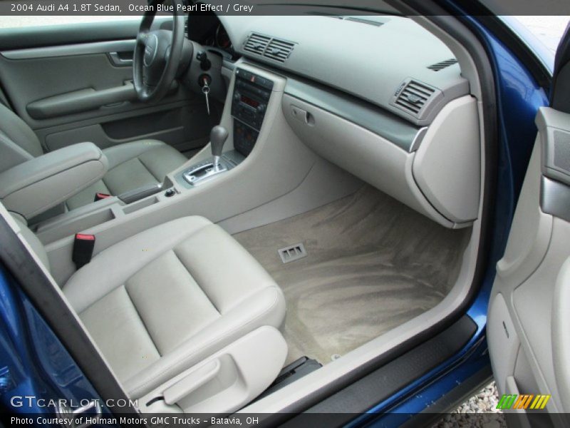 Ocean Blue Pearl Effect / Grey 2004 Audi A4 1.8T Sedan