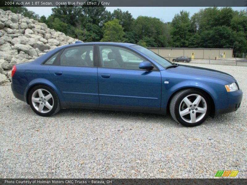 Ocean Blue Pearl Effect / Grey 2004 Audi A4 1.8T Sedan