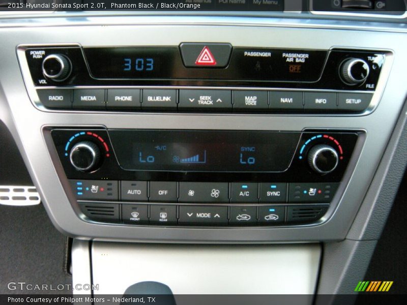 Controls of 2015 Sonata Sport 2.0T