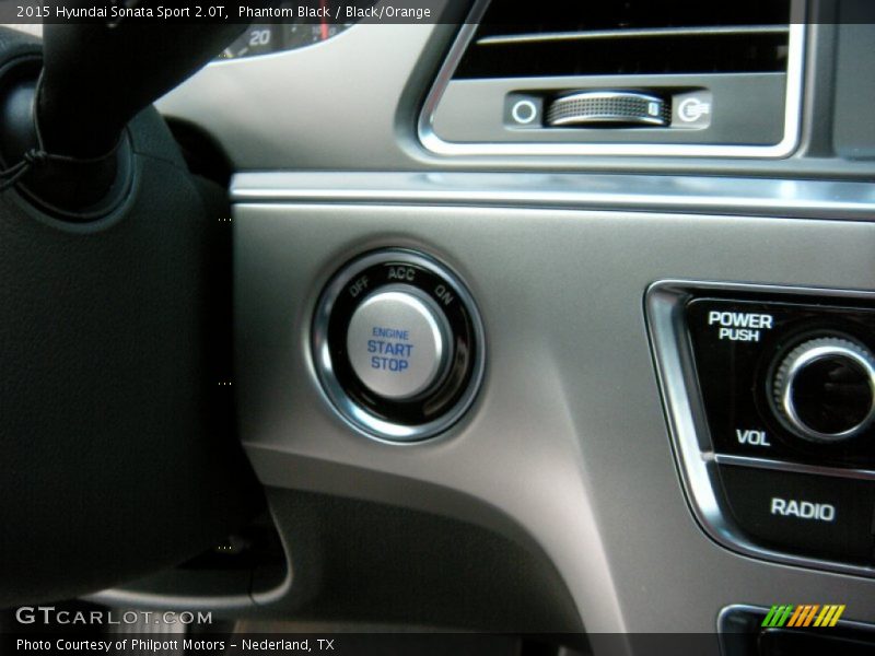 Phantom Black / Black/Orange 2015 Hyundai Sonata Sport 2.0T