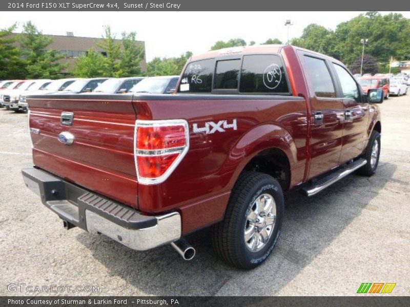 Sunset / Steel Grey 2014 Ford F150 XLT SuperCrew 4x4
