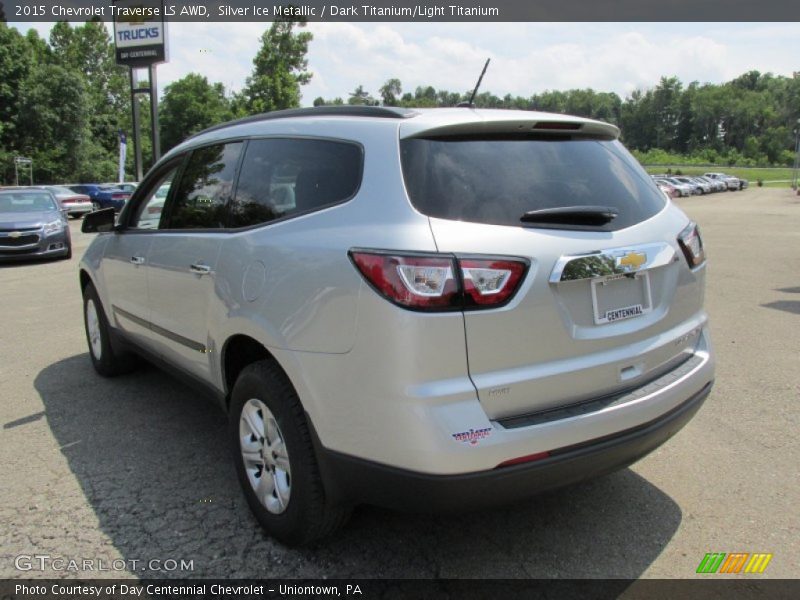 Silver Ice Metallic / Dark Titanium/Light Titanium 2015 Chevrolet Traverse LS AWD