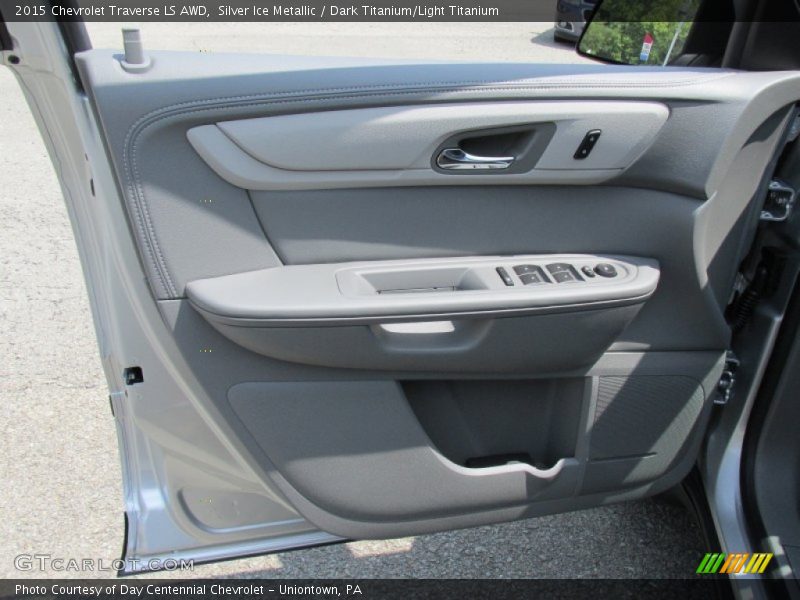 Silver Ice Metallic / Dark Titanium/Light Titanium 2015 Chevrolet Traverse LS AWD
