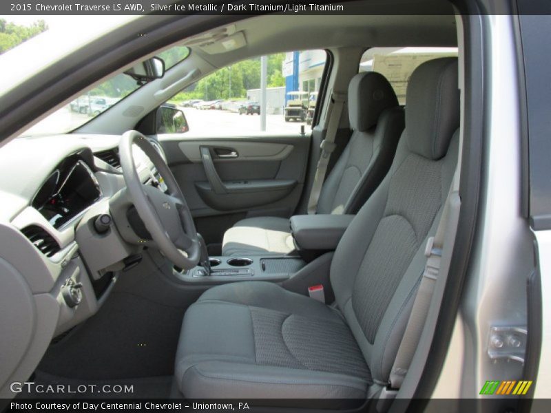 Silver Ice Metallic / Dark Titanium/Light Titanium 2015 Chevrolet Traverse LS AWD
