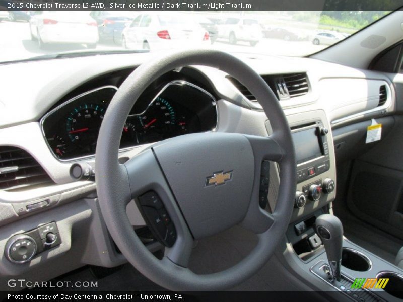 Silver Ice Metallic / Dark Titanium/Light Titanium 2015 Chevrolet Traverse LS AWD