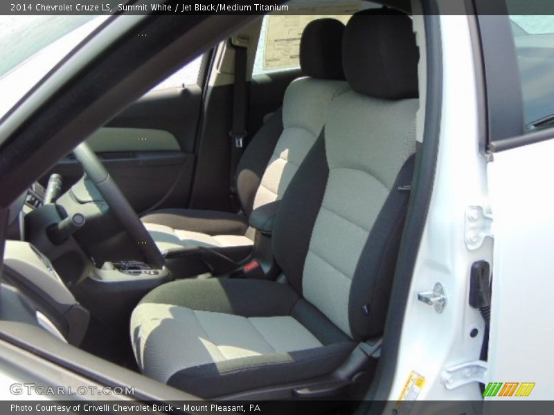 Summit White / Jet Black/Medium Titanium 2014 Chevrolet Cruze LS