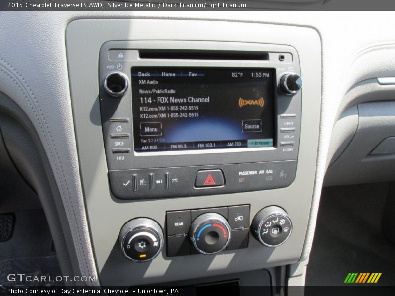 Silver Ice Metallic / Dark Titanium/Light Titanium 2015 Chevrolet Traverse LS AWD