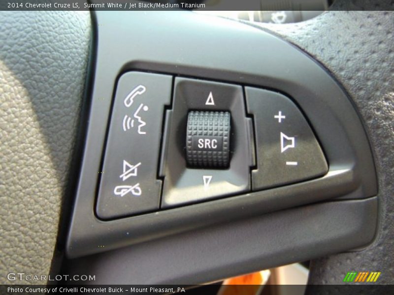 Summit White / Jet Black/Medium Titanium 2014 Chevrolet Cruze LS