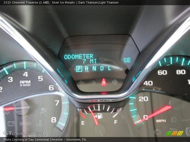 Silver Ice Metallic / Dark Titanium/Light Titanium 2015 Chevrolet Traverse LS AWD