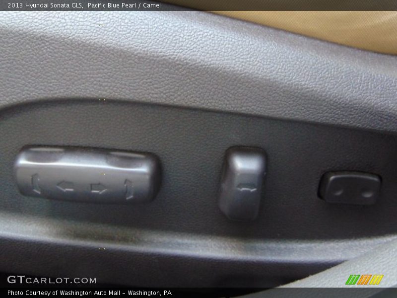 Pacific Blue Pearl / Camel 2013 Hyundai Sonata GLS