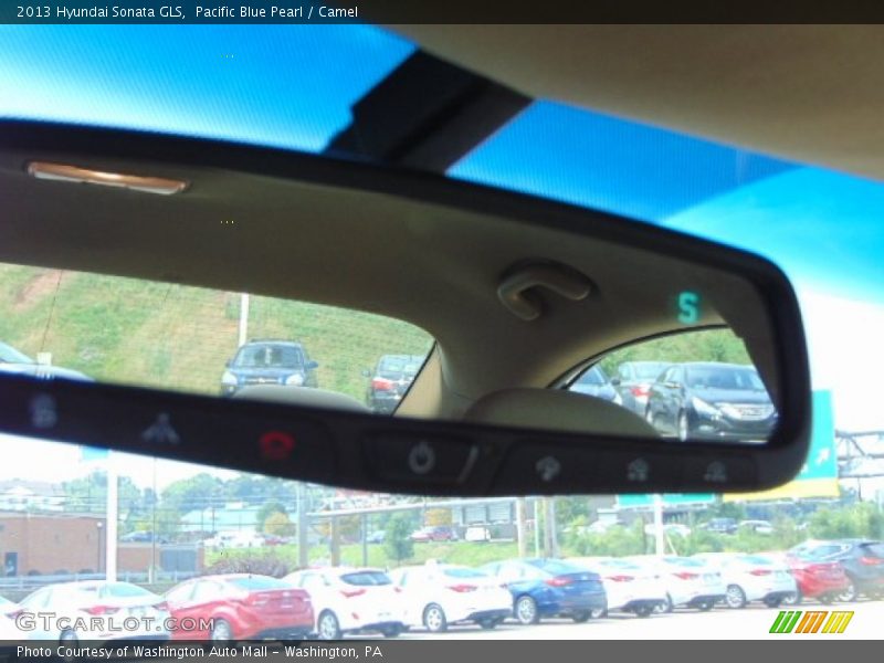 Pacific Blue Pearl / Camel 2013 Hyundai Sonata GLS
