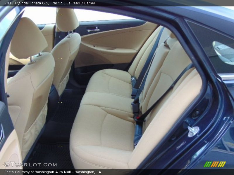 Pacific Blue Pearl / Camel 2013 Hyundai Sonata GLS